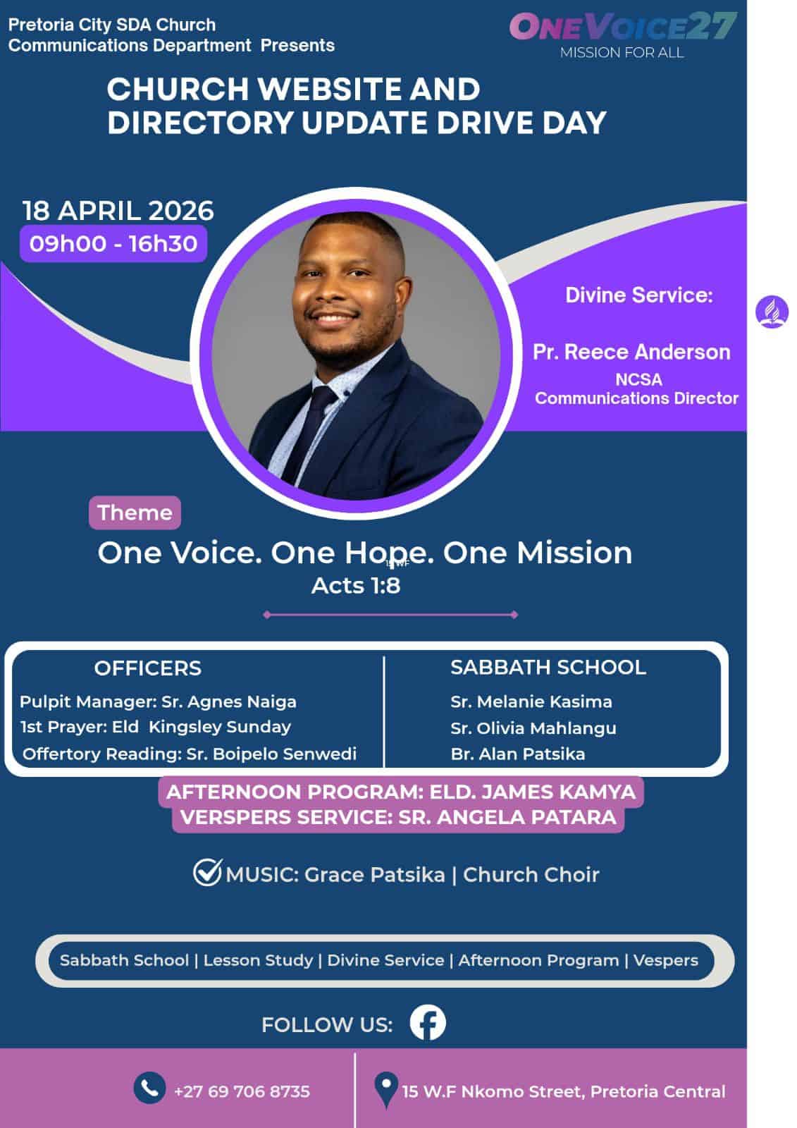 One Voice, One Hope, and One Mission