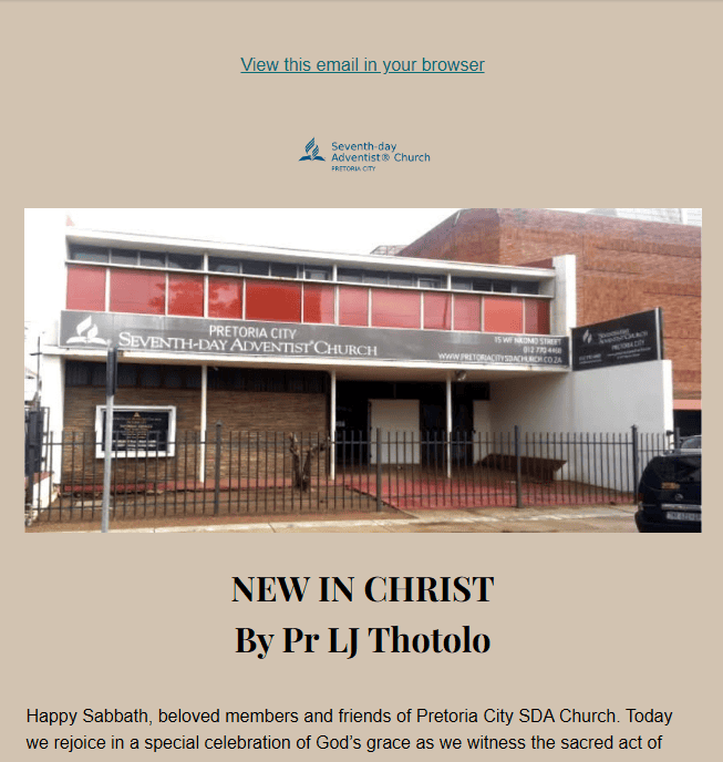 sabbath program 23 May 2026